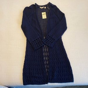 Lucky Brand Navy Blue Cardigan- NWT